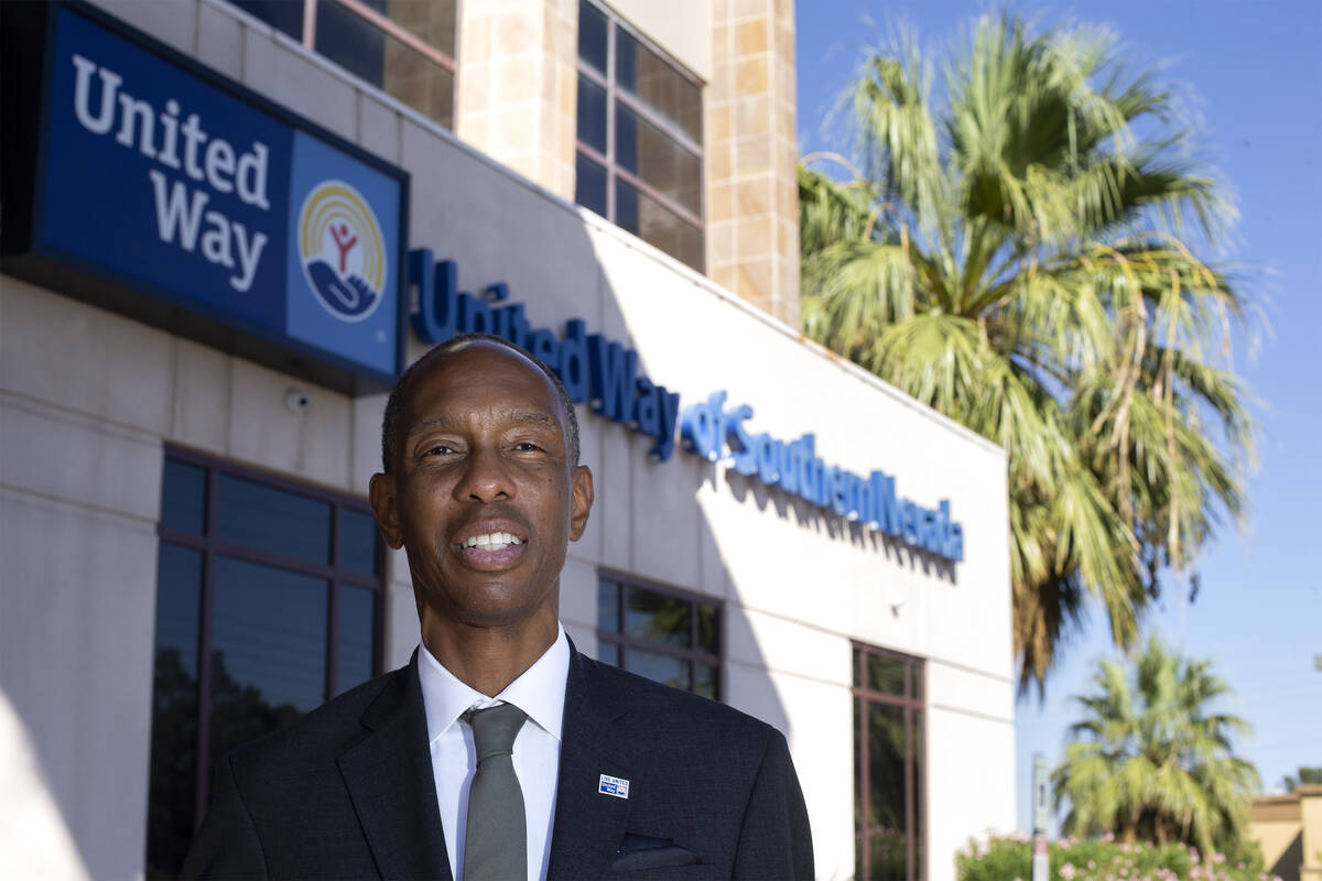 Julian High, president and CEO of United Way of Southern Nevada, outside the non-profit organiz ...
