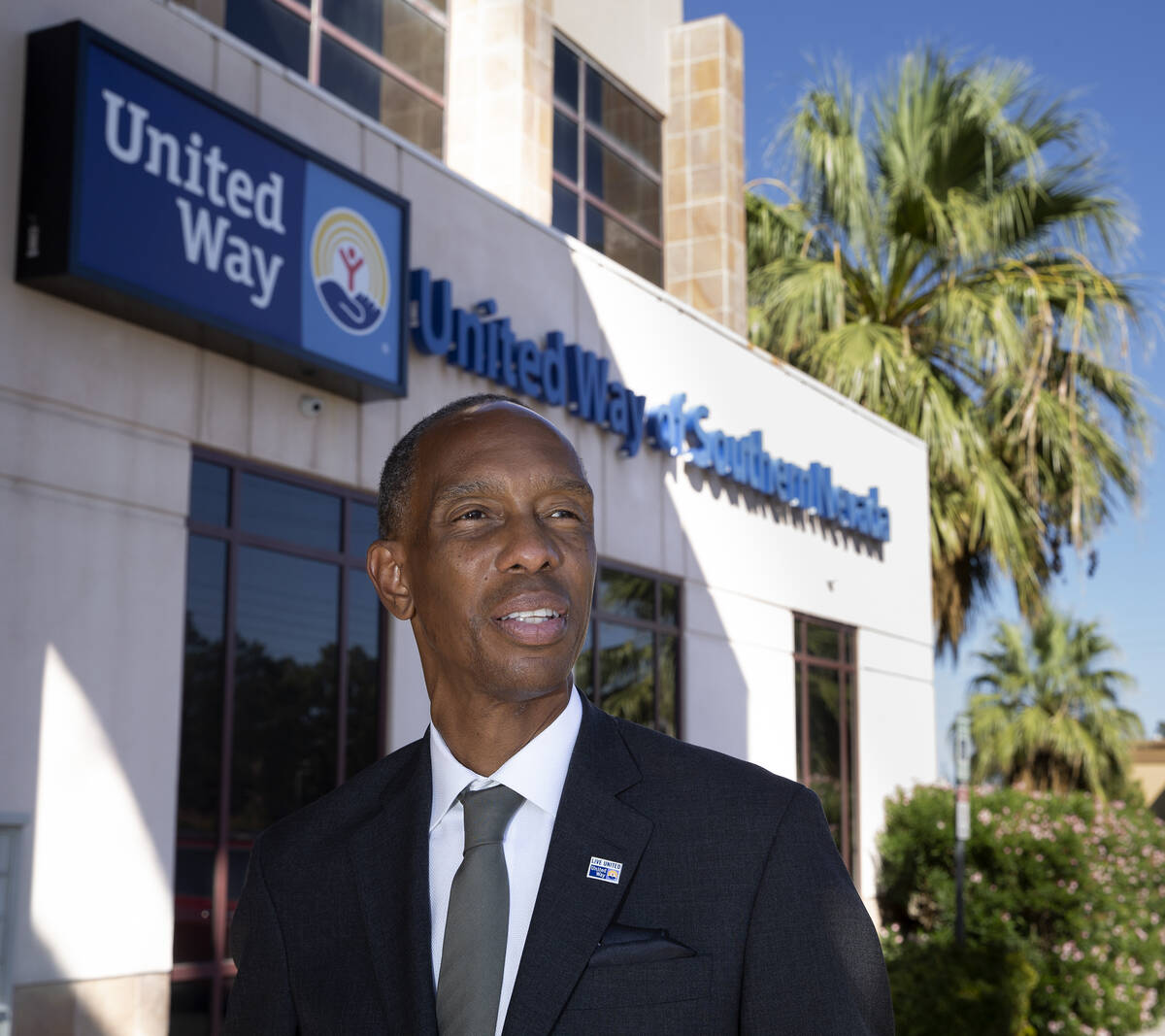 Julian High, president and CEO of United Way of Southern Nevada, outside the non-profit organiz ...
