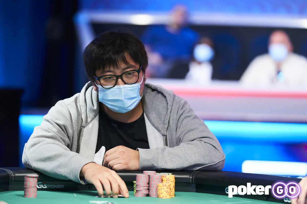 Long Ma at the final table of the $500 buy-in The Reunion No-limit Hold'em at the World Series ...