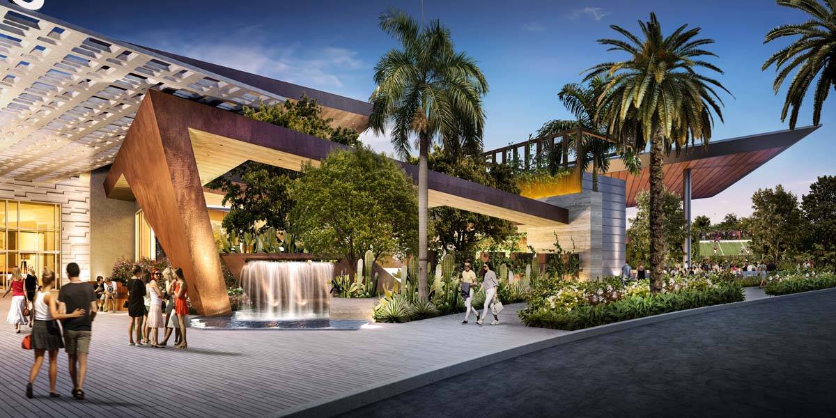 A rendering shows the exterior of the planned Durango, a Station Casinos Resort. (Station Casinos)