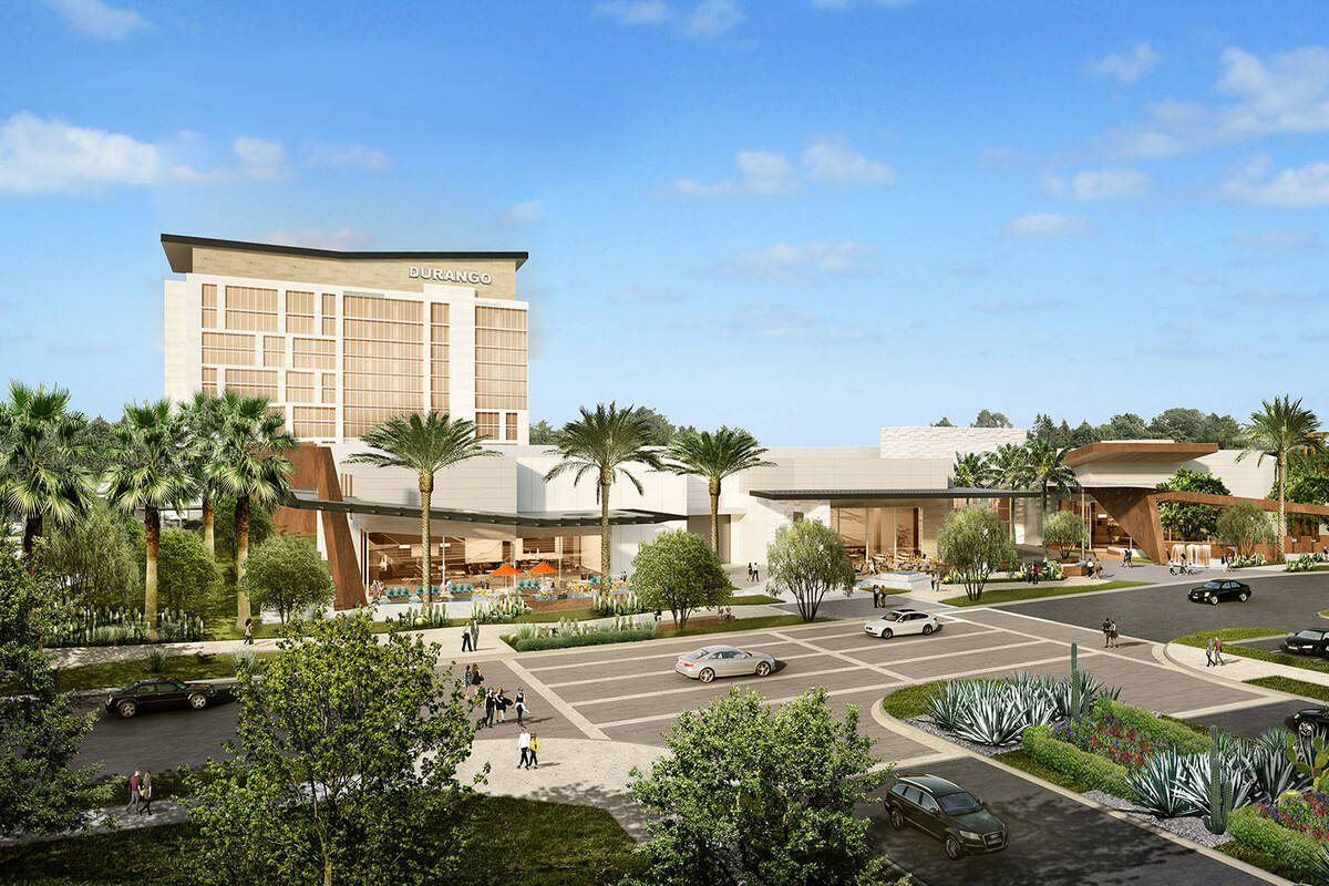 A rendering shows the exterior of the planned Durango, a Station Casinos Resort. (Station Casinos)