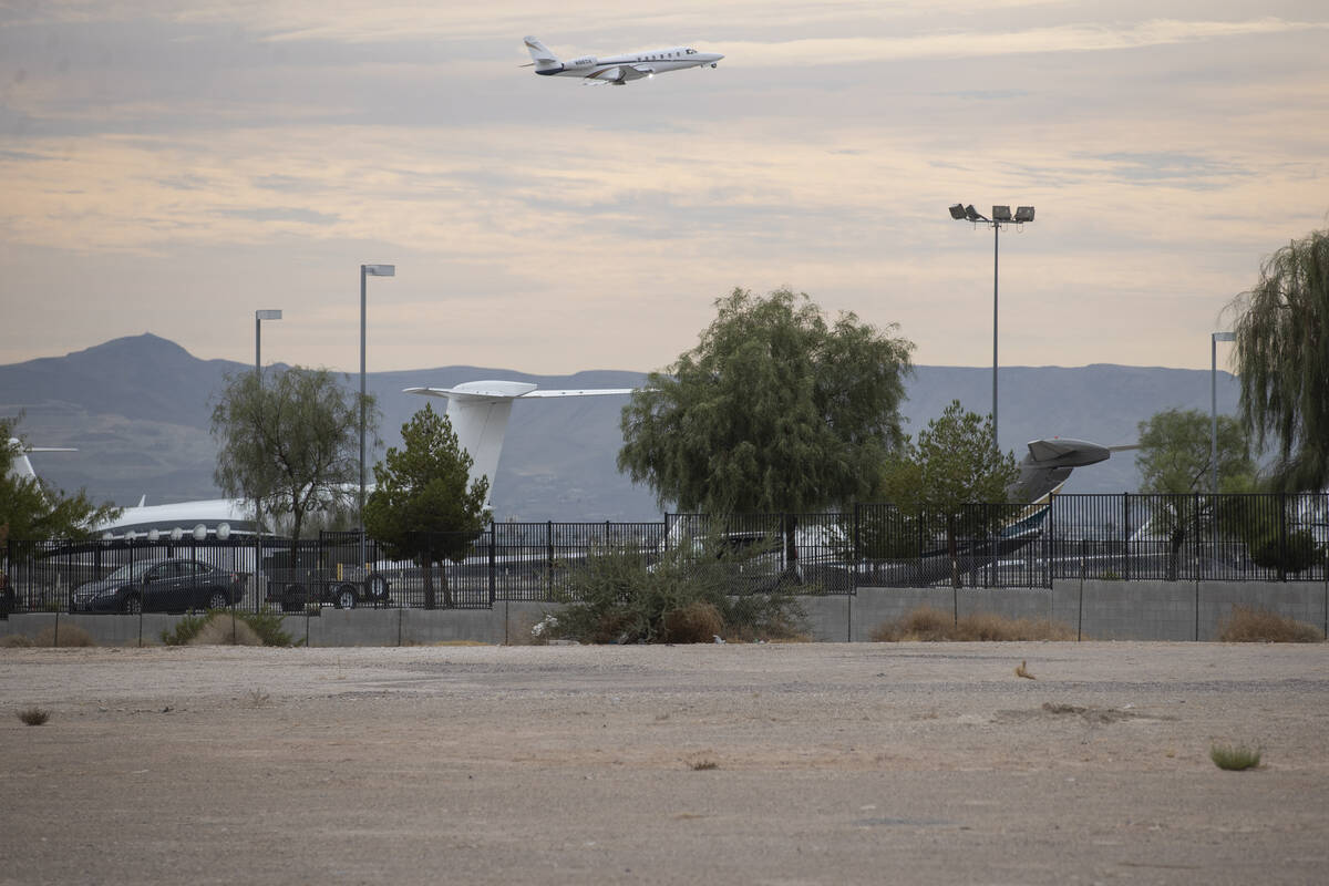 A vacant lot on Las Vegas Boulevard and adjacent to McCarran International Airport in Las Vegas ...