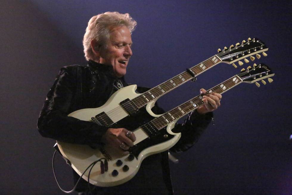 Don Felder, formerly of the Eagles, performs Hotel California as part of the Styx & Don Fel ...