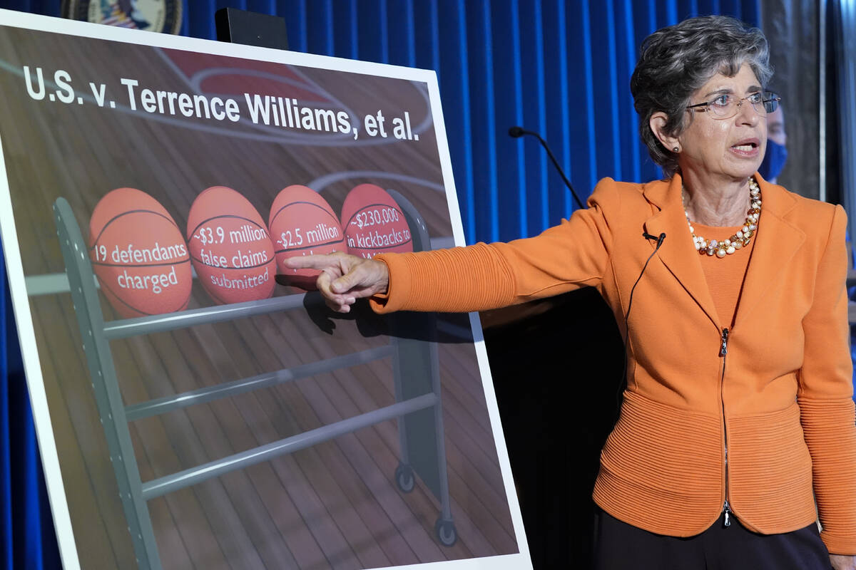 United States Attorney for the Southern District of New York Audrey Strauss speaks during a new ...