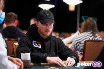 Jason Koon plays in an early round of the $25,000 buy-in Heads-up No-limit Hold'em Championship ...