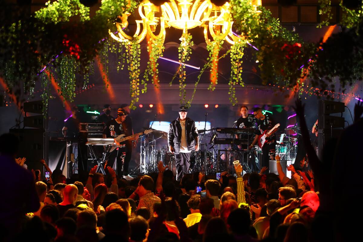 LUNAY, on stage at XS Nightclub inside Wynn Las Vegas on Oct. 7 for Justin Bieber & Friends, Th ...