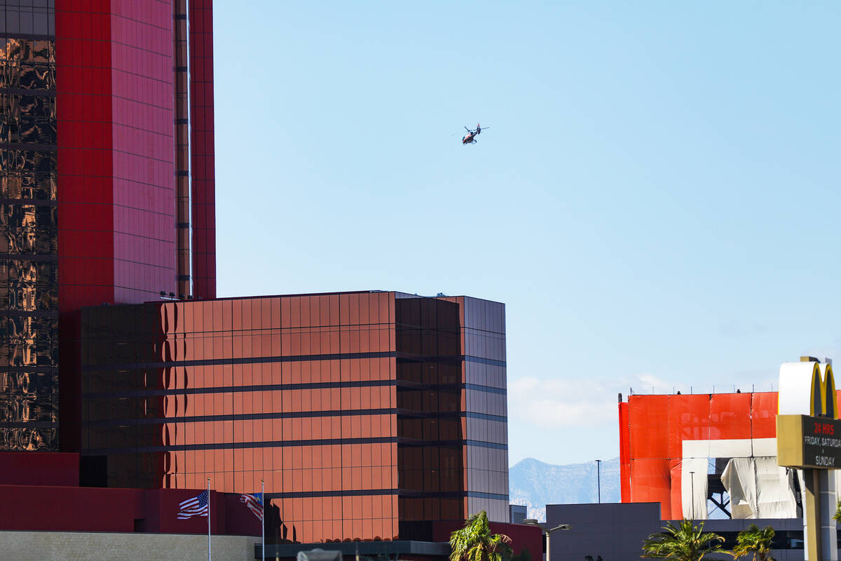 A helicopter with Blade, a company that is using helicopters for consumers to move around town ...