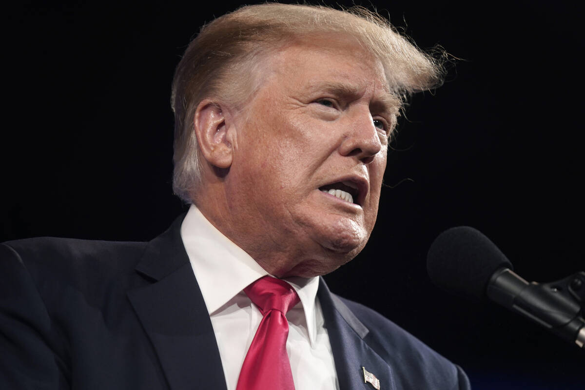 Former President Donald Trump is shown on July 11, 2021, in Dallas. (AP Photo/LM Otero, File)