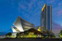 Developer Lorenzo Doumani plans to build the 720-room Majestic Las Vegas, a rendering of which ...