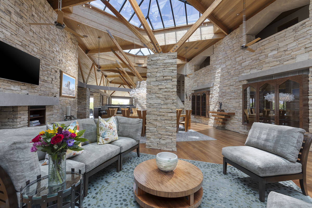 The home is named Silver Rock. The main house features a formal living room, dining area with t ...