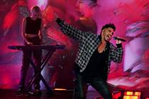 Singer Adam Lambert performs during the 2021 Global Citizen Live event, Saturday, Sept. 25, 202 ...