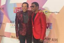 Smokey Robinson and Kenny "Babyface" Edmonds are shown on the red carpet of the 25th Keep Memor ...