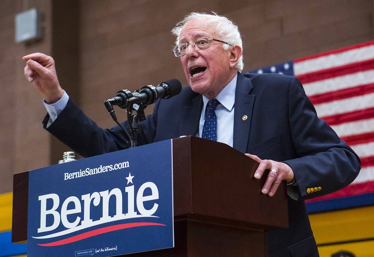 Sen. Bernie Sanders, I-Vt. (Chase Stevens/Las Vegas Review-Journal) @csstevensphoto