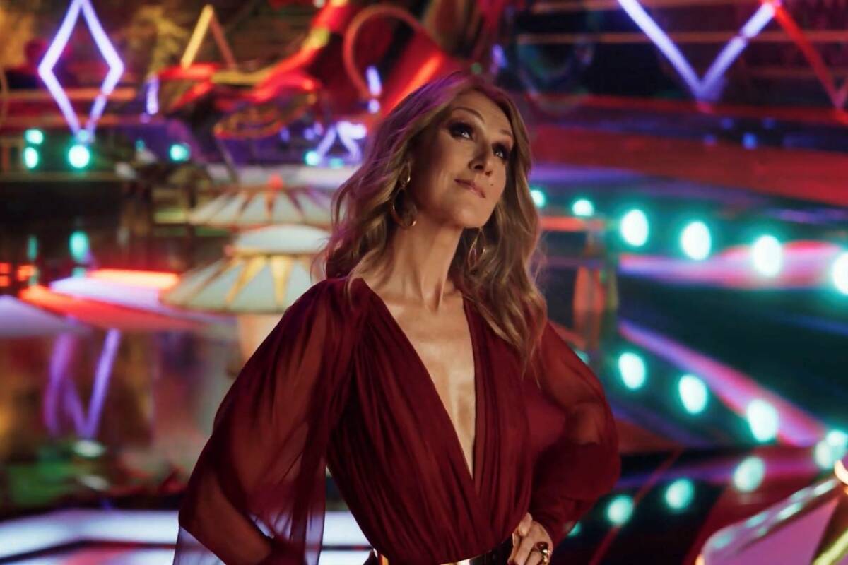 Celine Dion in a Resorts Worlds Las Vegas, "Stay Fabulous", promotional photo. (Resorts World L ...