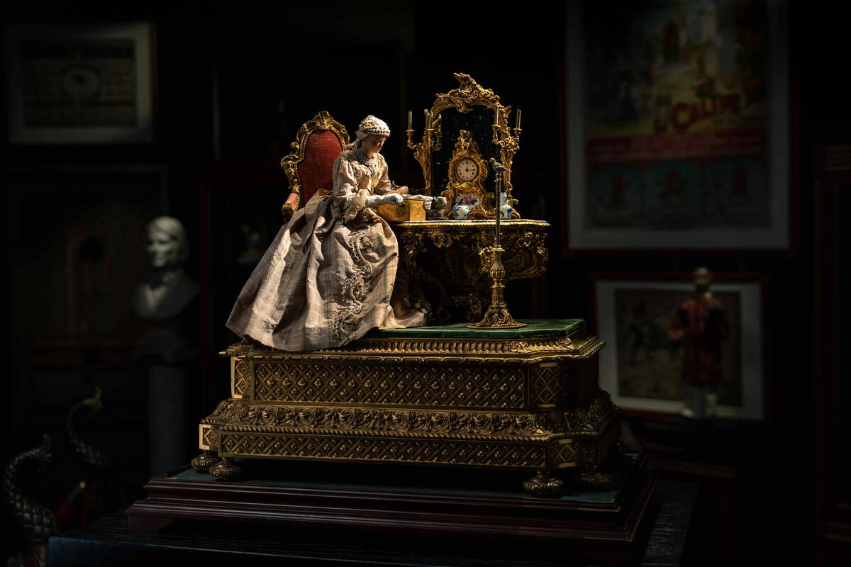 Items associated with French magician and illusionist Jean-Eugène Robert-Houdin on display ...