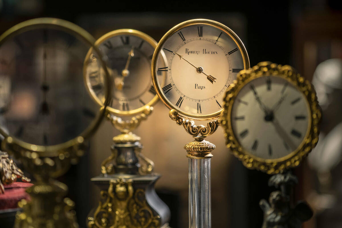 Items associated with French magician and illusionist Jean-Eugène Robert-Houdin on display ...