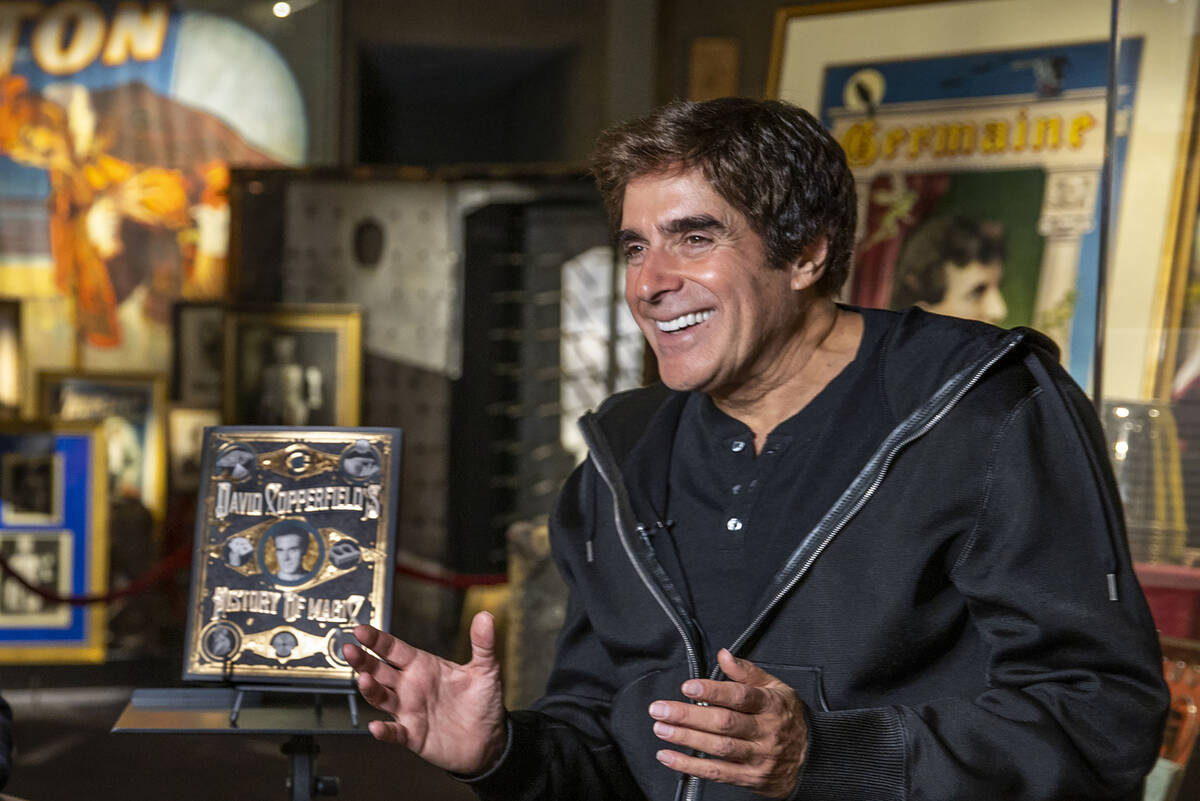 David Copperfield loves to share the stories behind the historic artifacts displayed in his Int ...