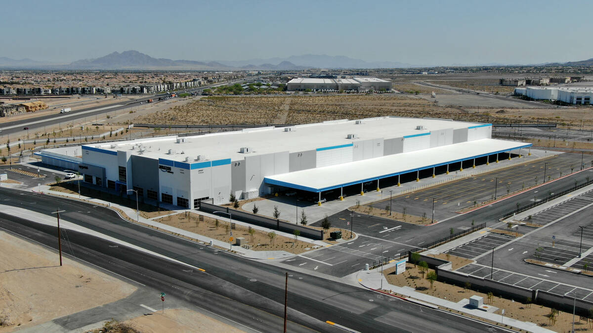 Amazon distribution center at the corner of St. Rose Parkway and Bermuda Road in Henderson, Nev ...