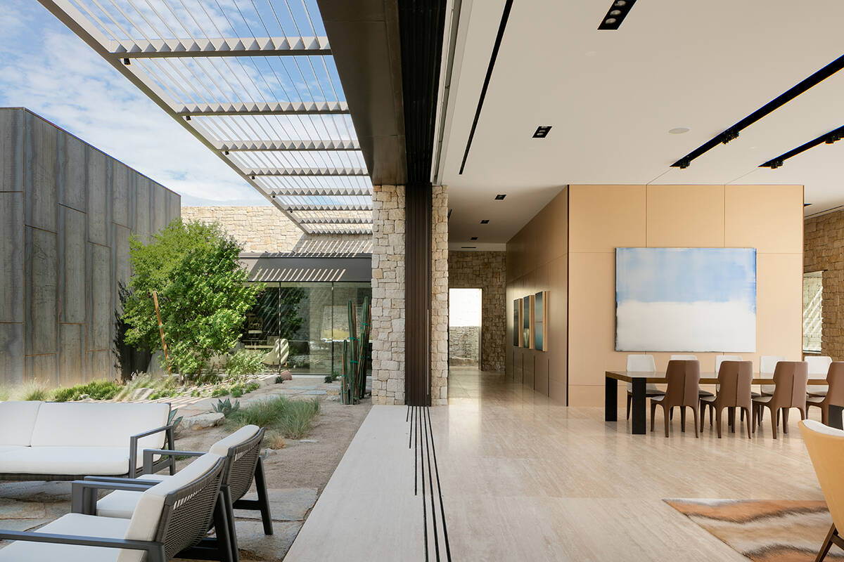 Forte Specialty Contractors The one-story home that sits on 1 acre measures 9,728 square feet w ...