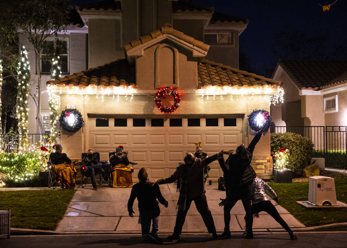 Performers, from left, Ray Winters, Mike Vargovich, Caitlin Gibbons, and Miranda Lopez perform ...
