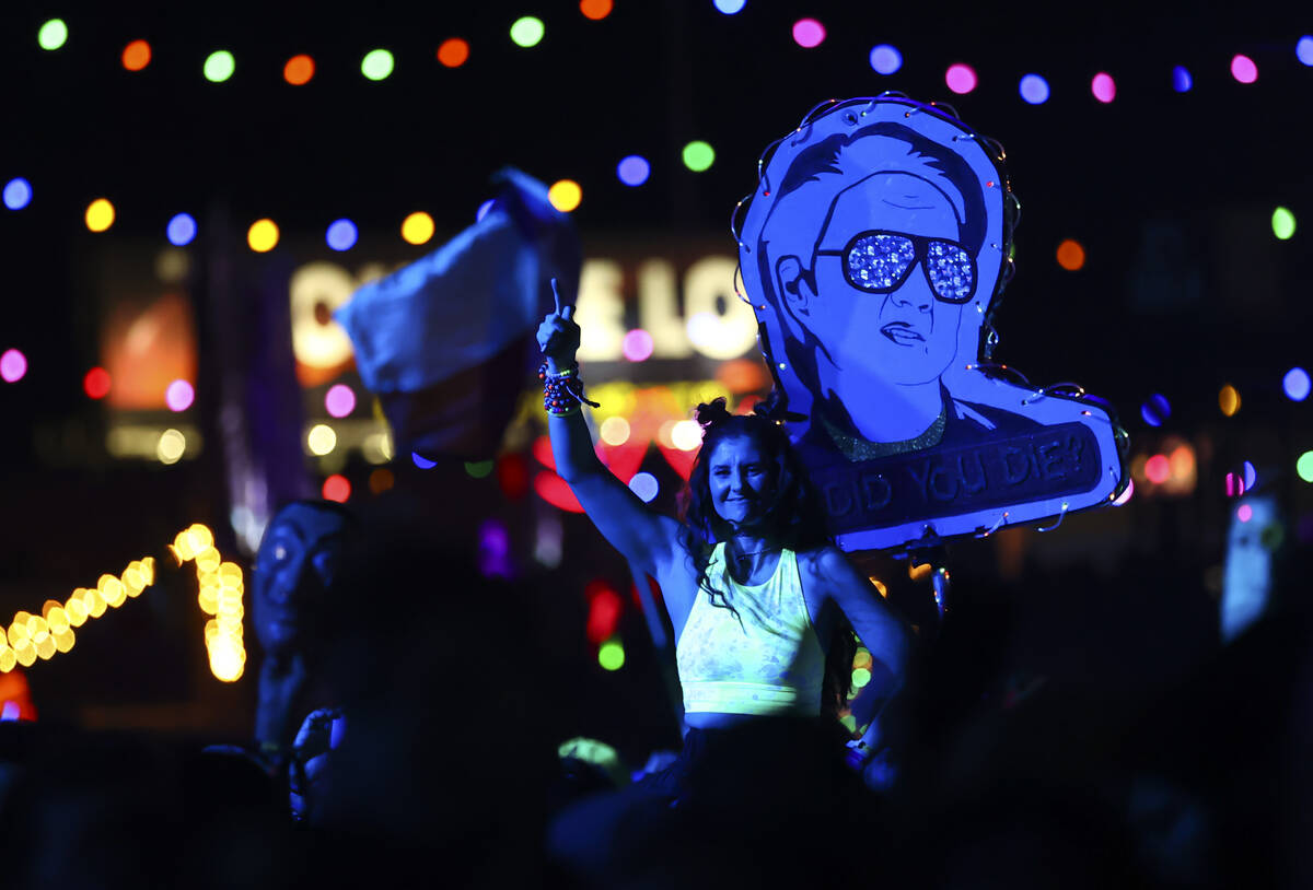 People sing and dance at the Tokyo-style karaoke bar in the downtown EDC  area during the final …