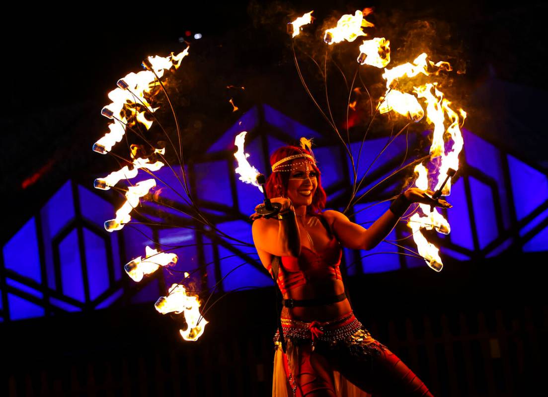 Jenn Ranalli performs during the first day of the Electric Daisy Carnival at the Las Vegas Moto ...