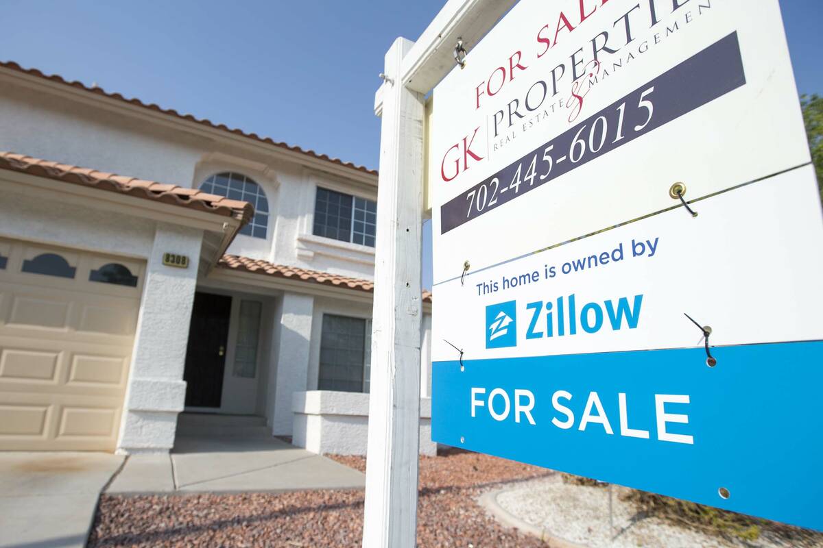 A house in Las Vegas that was owned by Zillow is seen in this Aug. 10, 2018, file photo. (Las V ...