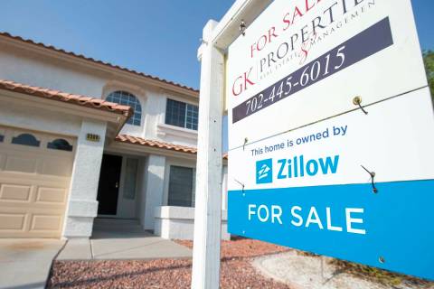 A house in Las Vegas that was owned by Zillow is seen in this Aug. 10, 2018, file photo. (Las V ...