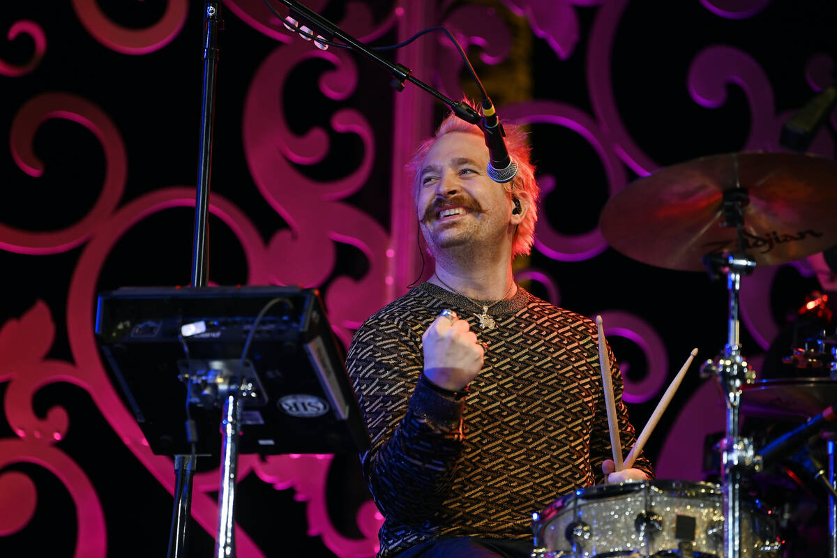 Imagine Dragons drummer Daniel Platzman performs at Imagine Dragons' seventh annual Tyler Robin ...