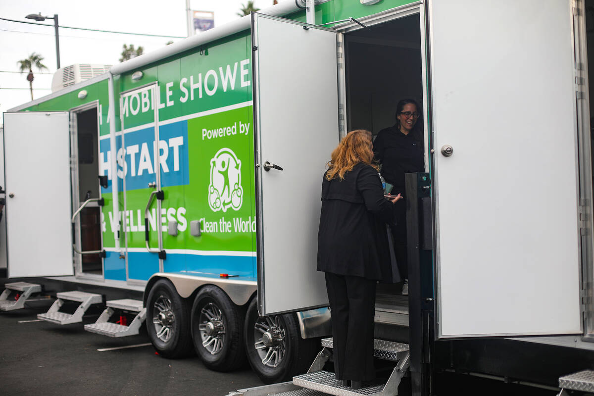 Mobile showers available to Las Vegas homeless Local Las Vegas Local