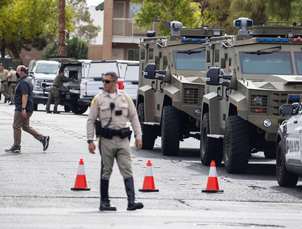 The Las Vegas Metropolitan Police Department responded to the 3600 block of West Tropicana Aven ...
