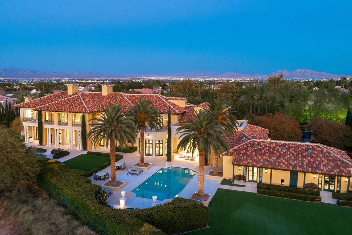Billionaire Steve Wynn's mansion in Las Vegas' Summerlin community, seen in this photo provided ...