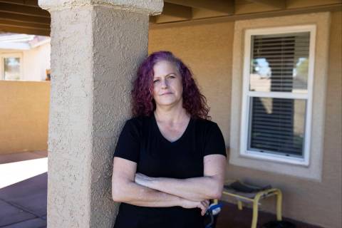 Bonnie Combs poses for a photo at her Henderson home, on Wednesday, Oct. 27, 2021. Combs applie ...