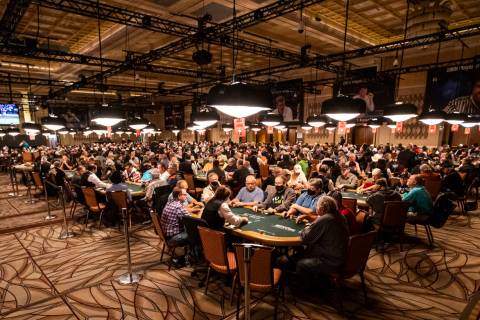Playeres vie  successful  the seniors no-limit hold'em lawsuit   astatine  the World Series of Poker astatine  the Rio ...