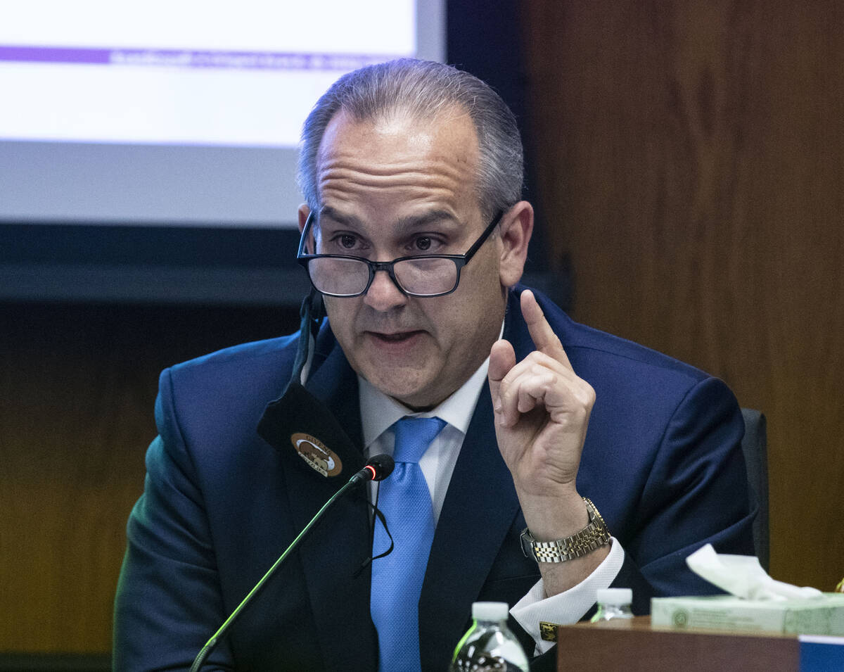 Superintendent Jesus Jara speaks after the board of trustees voted to oust him from his positio ...