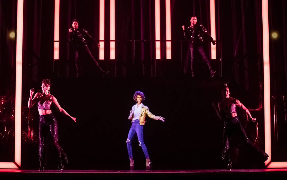 A dress rehearsal for the Whitney Houston hologram tour is shown in this undated photo. (Base H ...