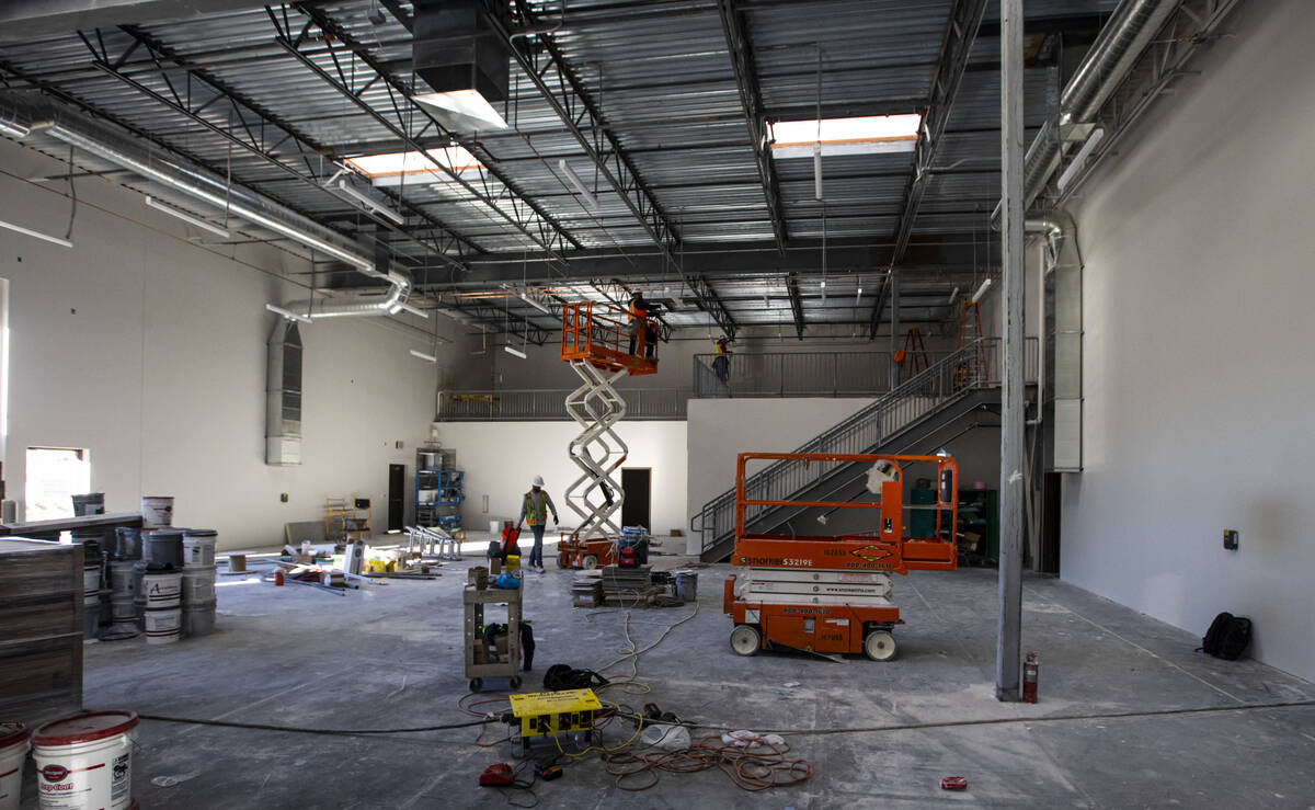 Construction continues at the Reality Based Training Center in Las Vegas on Wednesday, Oct. 27, ...