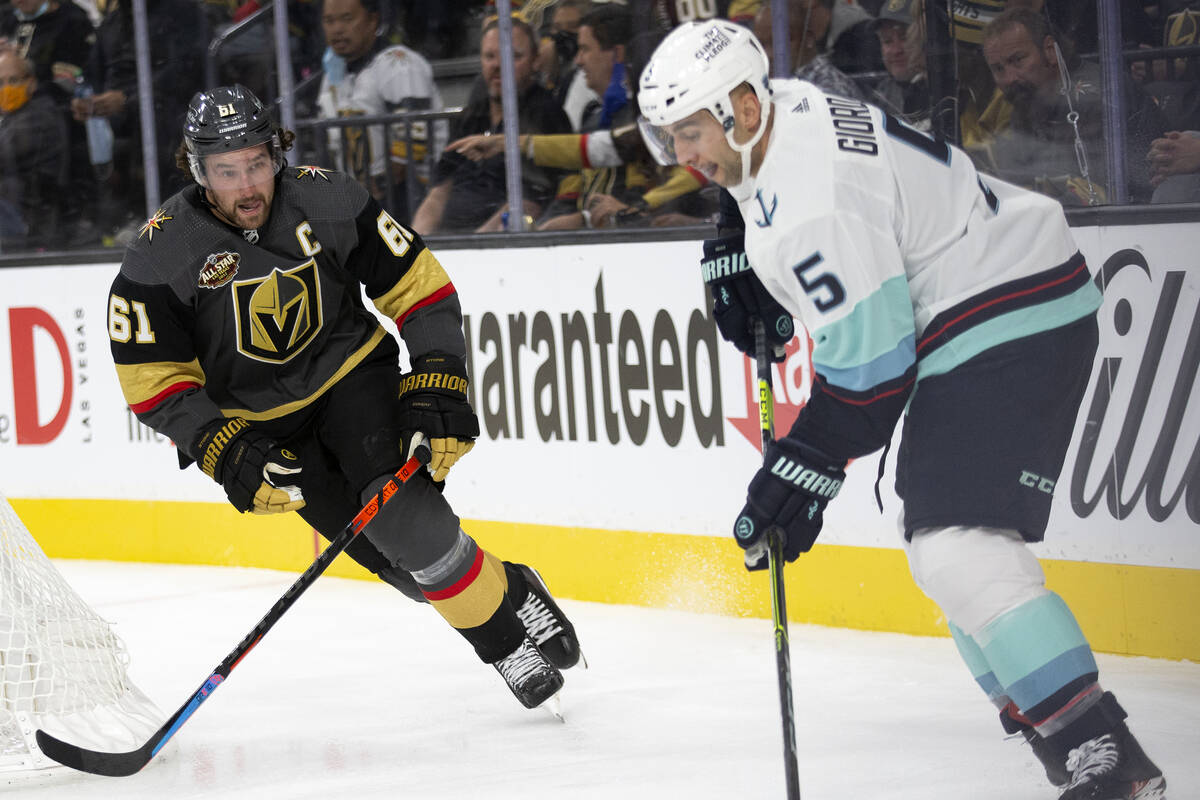 Injured Golden Knights captain skates on own after practice