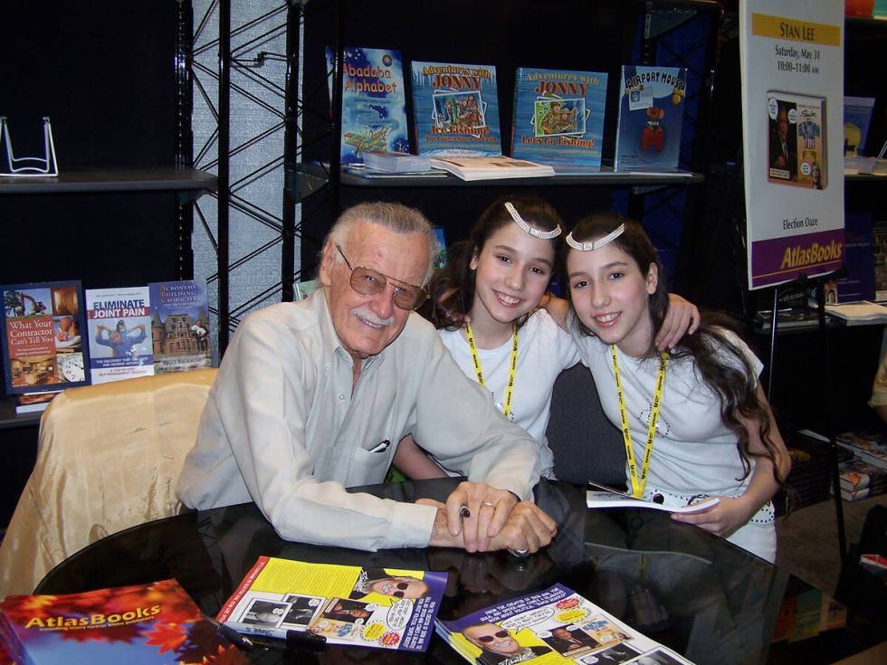 The archetypal  autograph the Winner sisters ever   signed was to comic publication  manufacture  icon Stan Lee astatine  ...