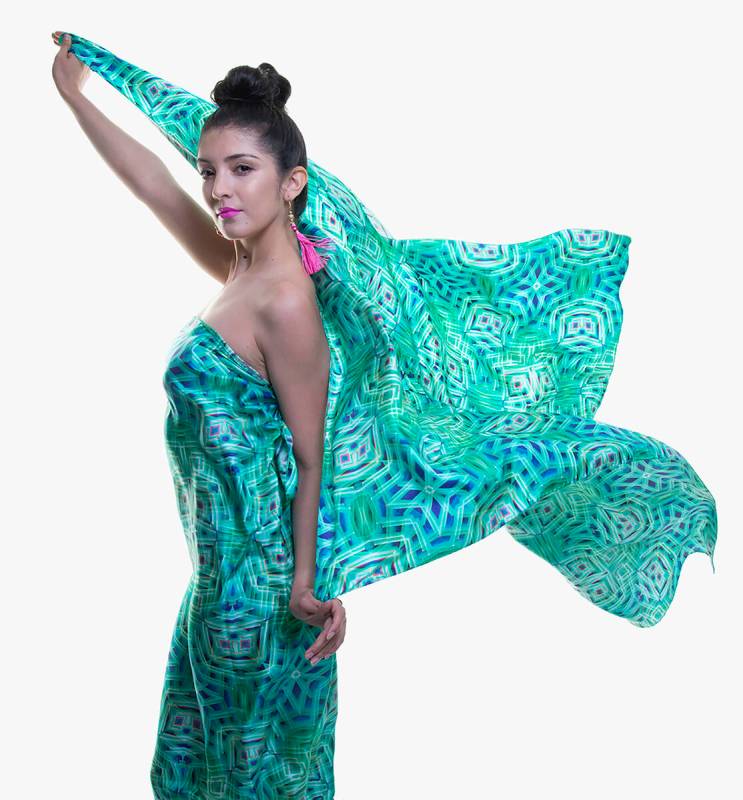 1. Scarves by Las Vegas Artist James Stanford The kaleidoscopic imagery is sourced from Las Veg ...