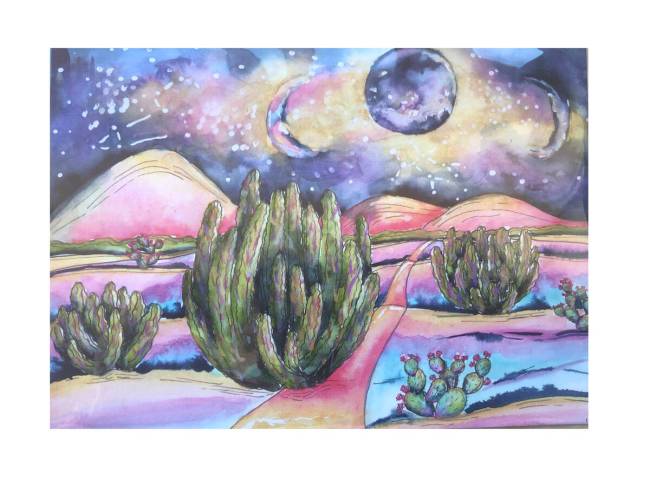 At her Local Oasis shop, artist Abbie Renzema sells charming gift cards and postcards adorned w ...