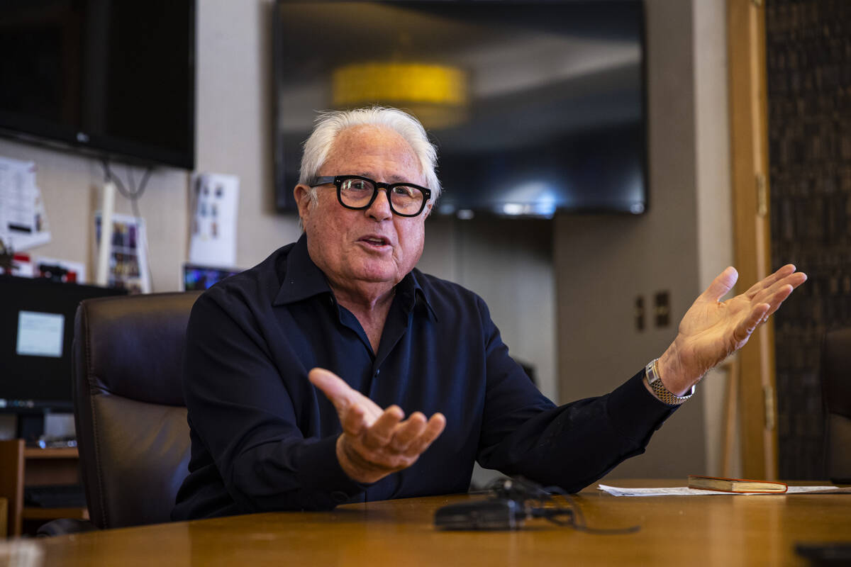 Kenny Epstein, owner of the El Cortez, speaks during an interview at the historic hotel-casino ...