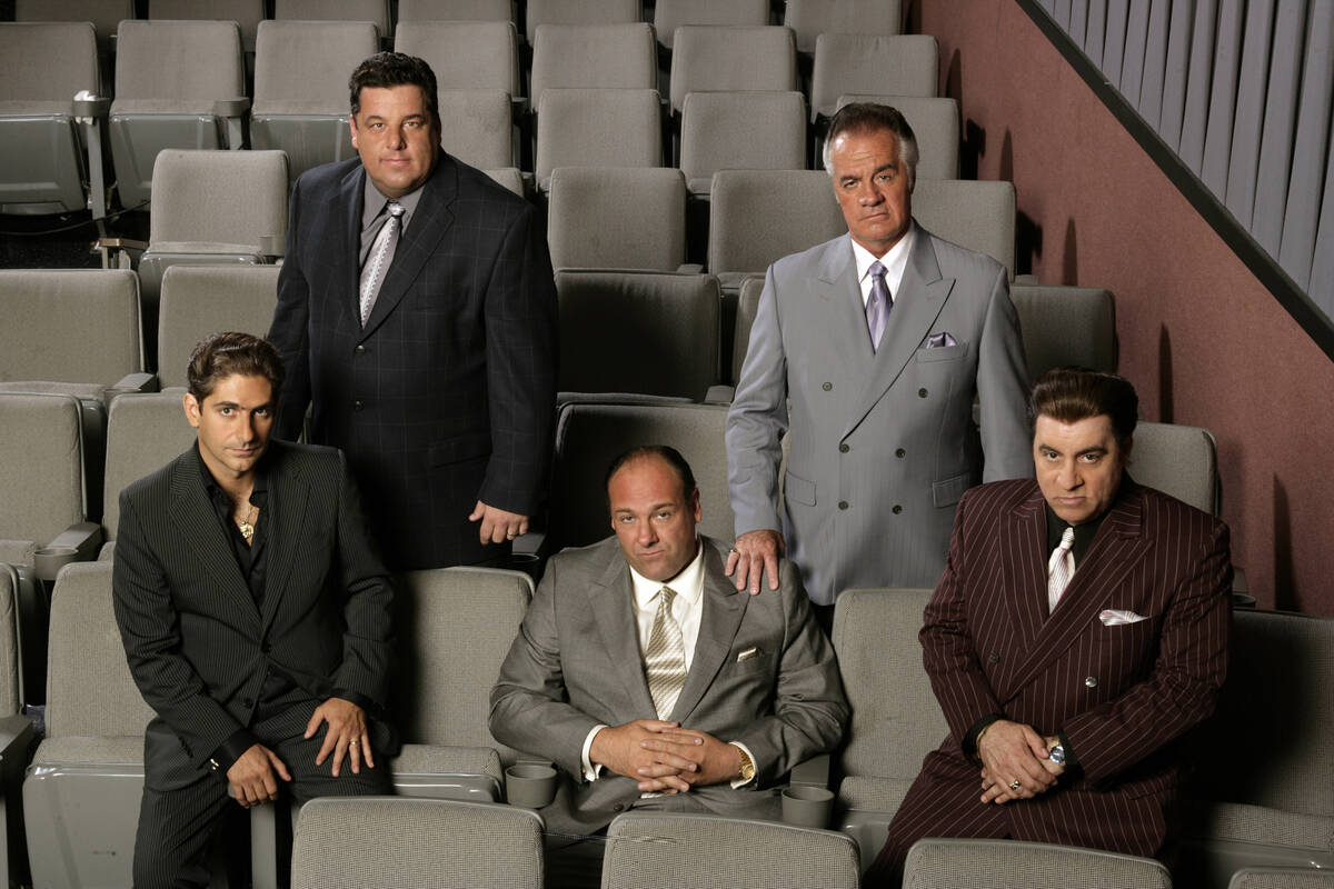 "Sopranos" cast memebers from left, Michael Imperioli, Steven R. Schirripa, James Gandolfini, T ...