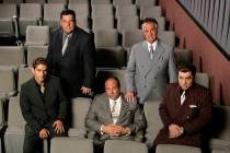 "Sopranos" cast memebers from left, Michael Imperioli, Steven R. Schirripa, James Gandolfini, T ...
