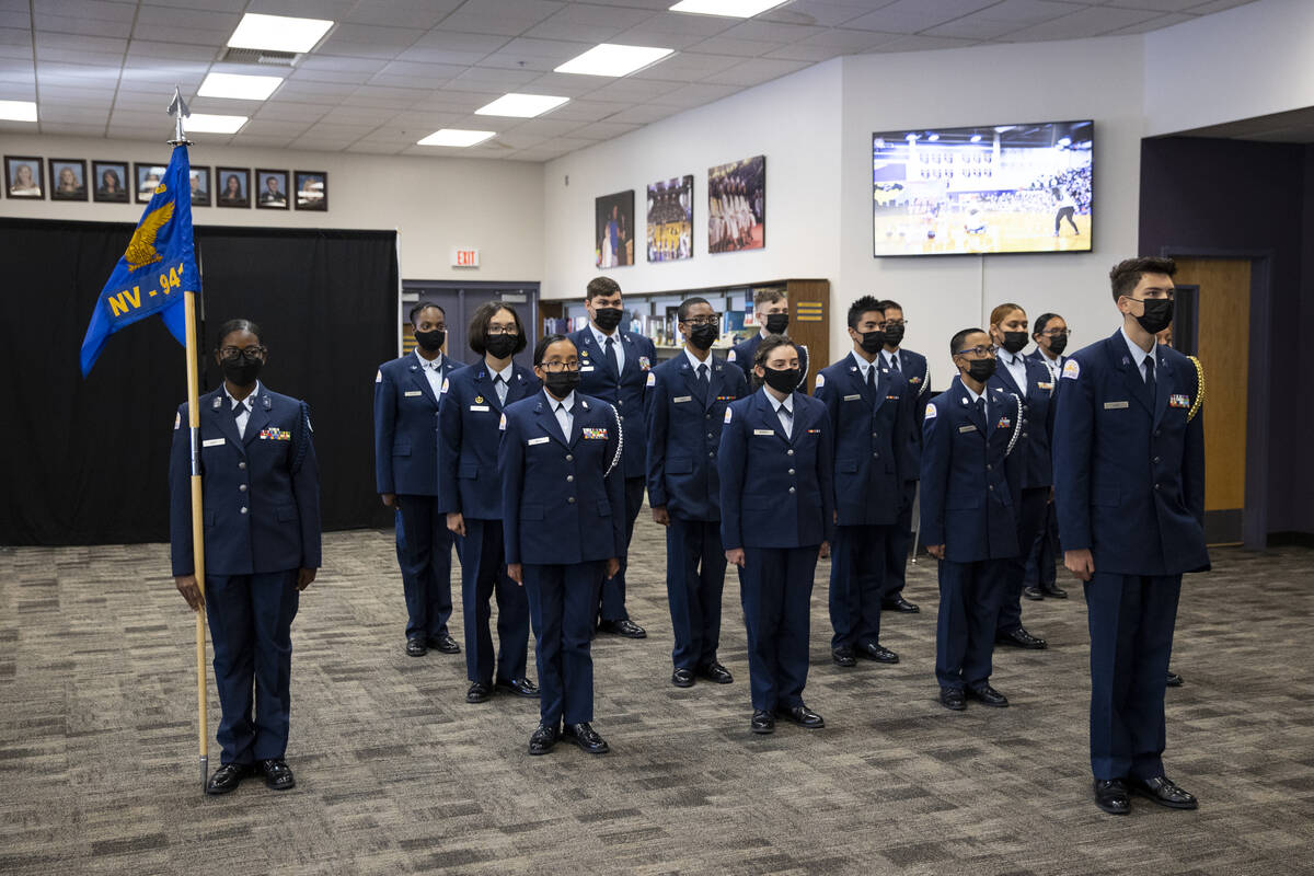 The NV-941 Space Force Junior Reserve Officer Training Corps participates during a deactivation ...