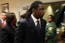 Cleveland Browns wide receiver Donte' Stallworth arrives at the Miami-Dade County courtroom in ...