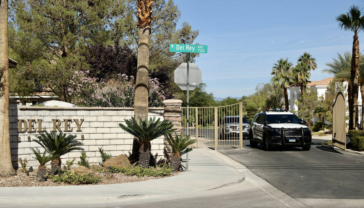 Las Vegas police depart former Raiders wide receiver Henry Ruggs' neighborhood on Wednesday, No ...