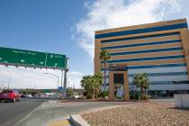 A nine-story office building at 333 N. Rancho Drive is seen Thursday, March 25, 2021, in Las Ve ...