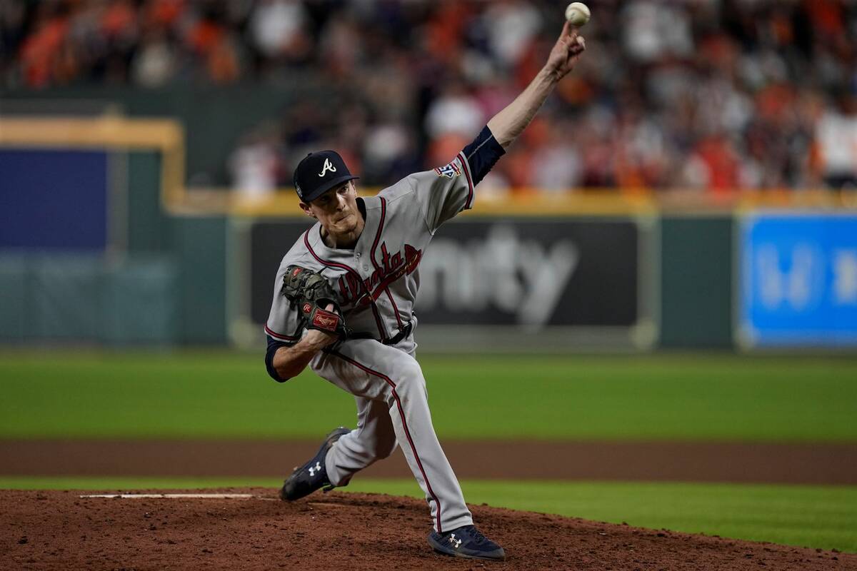 Atlanta Braves starting pitcher Max Fried throws during the sixth inning in Game 6 of baseball' ...