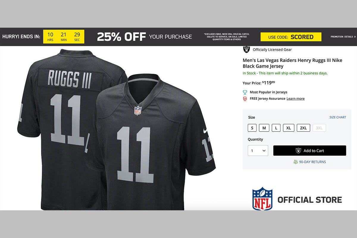 nfl shop raiders shirts